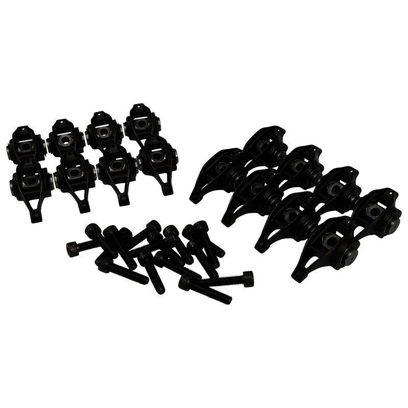 COMP Cams GM Gen V LT1 upgraded OEM rocker arms set of 16, showing detailed metal components for engine performance.