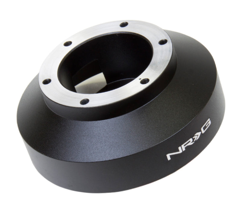 NRG short hub adapter for 2008+ Subaru WRX and STi, includes SRS clock spring and resistors for steering wheel installation.