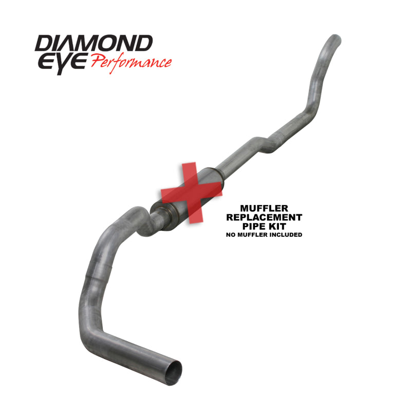 Diamond Eye Turbo Back exhaust kit for 89-93 Dodge Cummins 5.9L 2-wheel drive, featuring replacement pipe and performance design.
