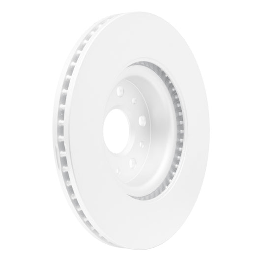 DFC 14-25 Cadillac CT5 front brake rotor, high-carbon alloy with Geomet coating, OE cryo-treated for enhanced performance.