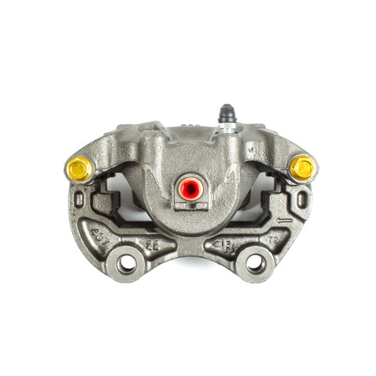 PowerStop OE front right brake caliper with bracket for Infiniti G35 2003-2005, automotive brake component.