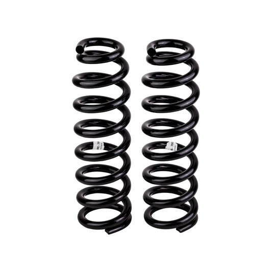 Front coilover spring for Toyota Land Cruiser 200 Series by Old Man Emu, showing a close-up of the coil spring.