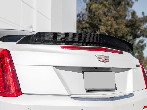 2016-2019 Cadillac ATS-V COUPE  | Wickerbill Trunk Spoiler Wing Carbon Fiber