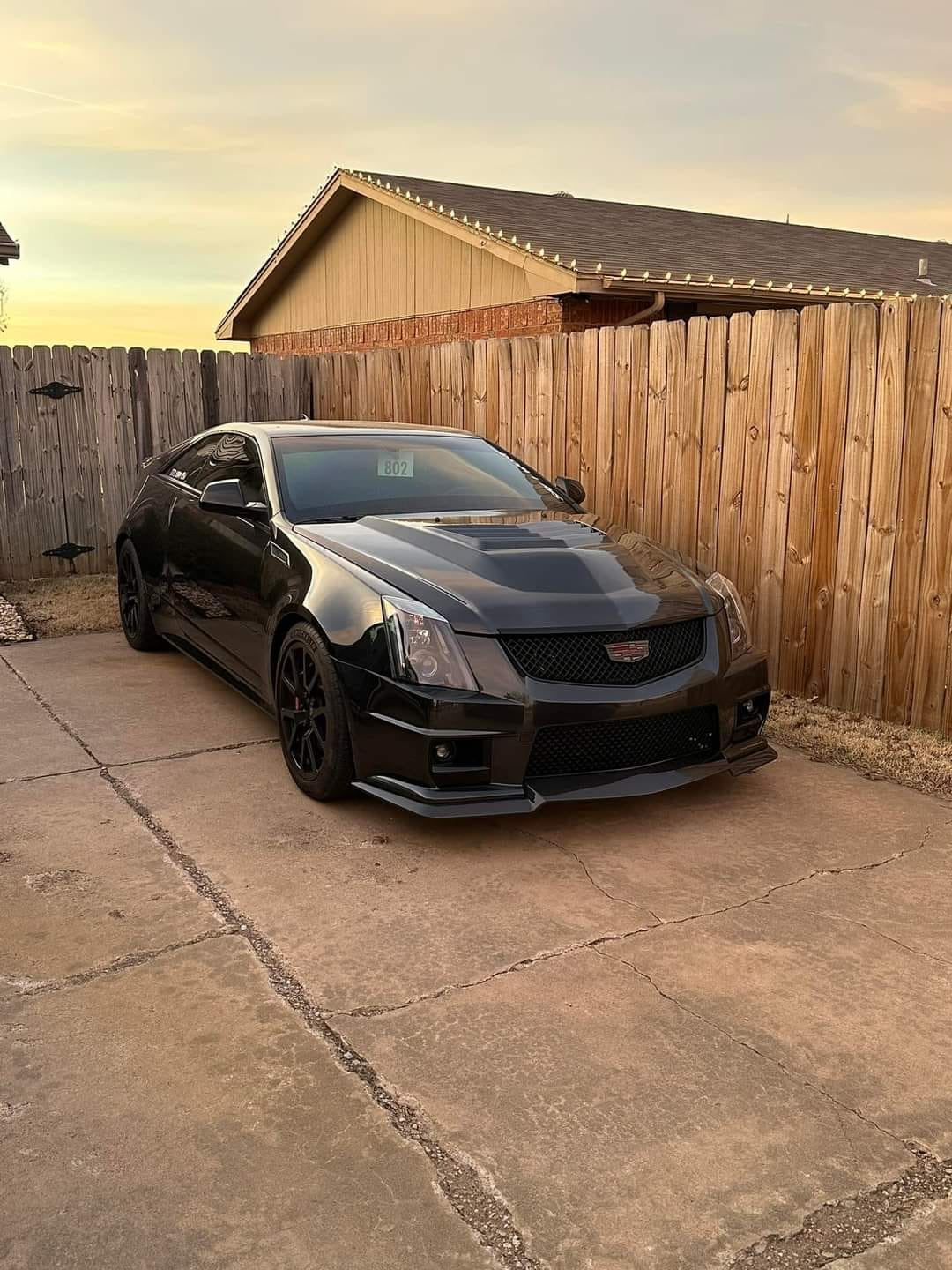 2009-2015 Cadillac CTS-V V2 SDP Aggressive Style Carbon Fiber Hood with Vents