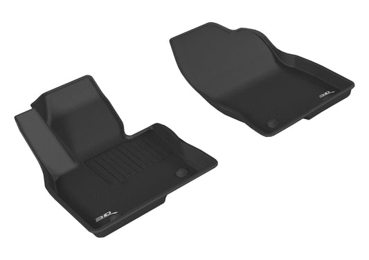 Black 3D MAXpider rubber floor mat for the 2016-2019 Mazda CX-9 first row, durable and custom-fit car interior accessory.