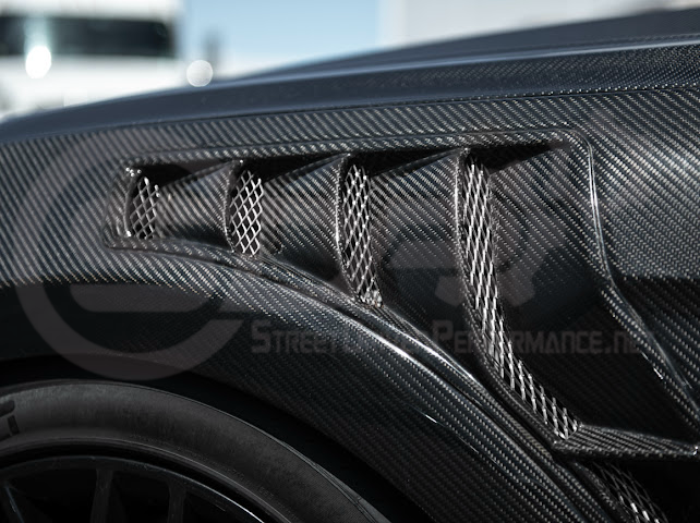 2018-2023 Ford Mustang S550 | GT500 Style Carbon Fiber Front Side Vented Fenders PAIR