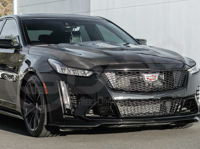 2022-2024 CADILLAC CT5-V BLACKWING SEDAN | FACTORY STYLE CARBON FIBER FRONT LIP SPLITTER GROUND EFFECTS