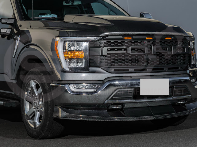 2021-Up Ford F-150 | SDP Performance CARBON FIBER 2Pcs Front Bumper Lip Splitter Ground Effects