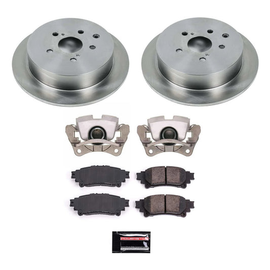 PowerStop rear brake kit for Lexus RX350 2010-2015 with calipers, OE style brake replacement for improved stopping power.