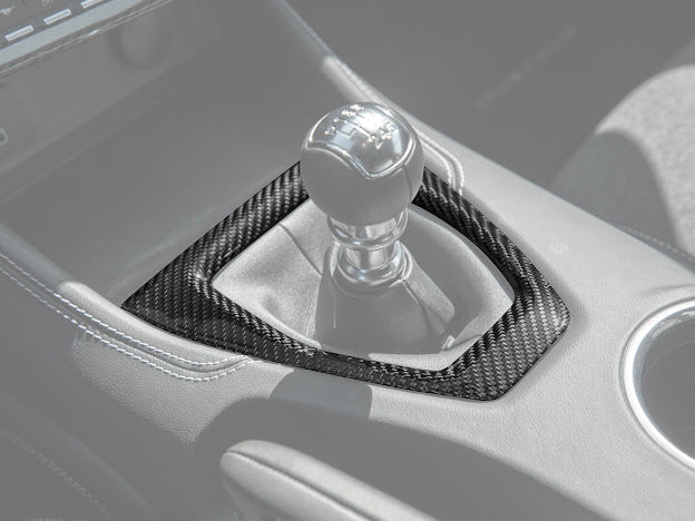 2024-Up Ford Mustang S650 | CARBON FIBER Interior Manual Gear Shift Panel Trim Cover