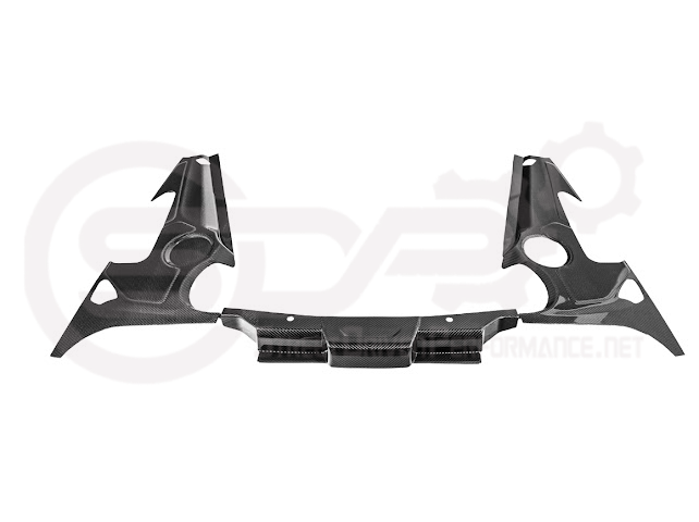 2025-Up Corvette C8 ZR1 | CARBON FIBER Engine Bay Trim Panel Cover Pair