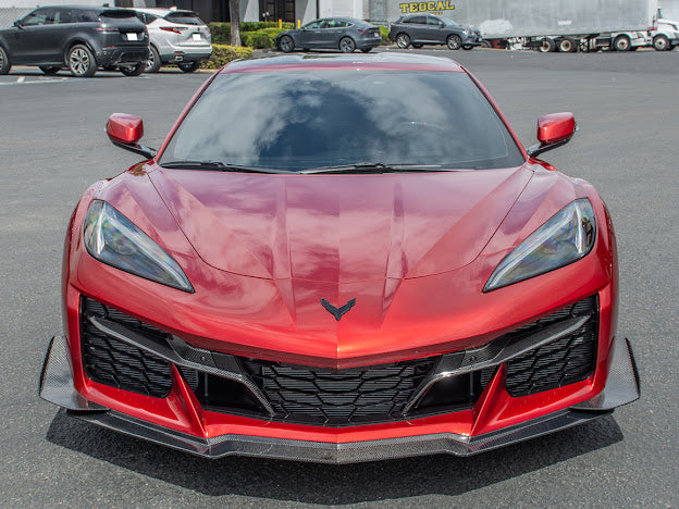 2023+ CHEVROLET CORVETTE C8 Z06 | CARBON FIBER FRONT BUMPER GRILLE INSERT PAIR