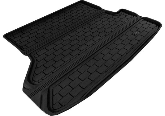 Black 3D MAXpider cargo liner for 2008-2013 Toyota Highlander, rubber floor mat with raised edges for protection and durability.