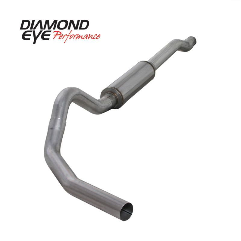 Diamond Eye Performance Catback exhaust system for 2003-2007 Ford F250/F350 6.0L with single AL design, visible in the image.