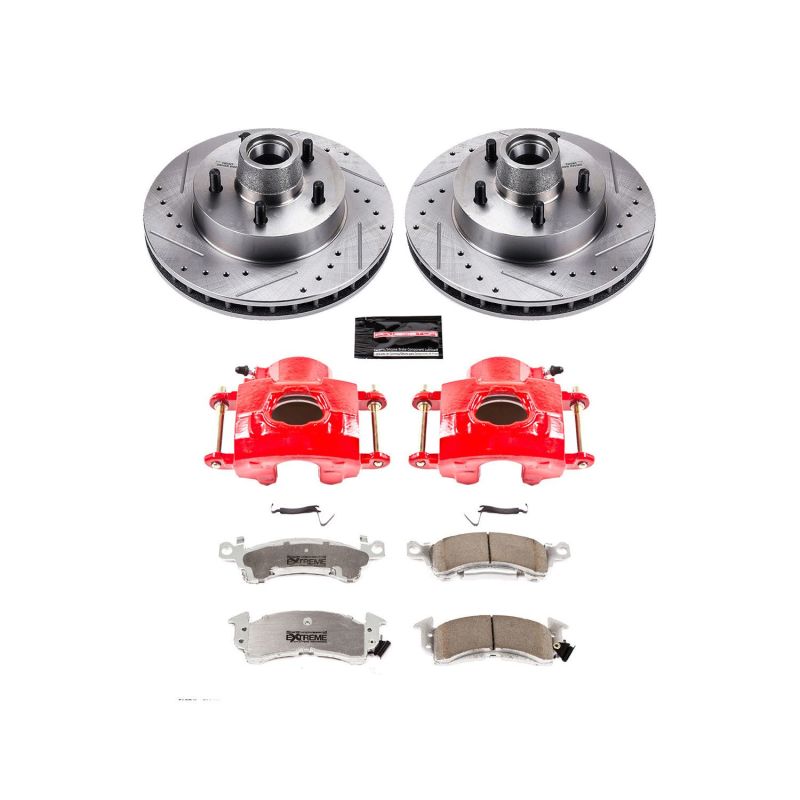 PowerStop brake kit for 1993-1996 Cadillac Fleetwood front Z26 Street performance brake kit with calipers and rotors.