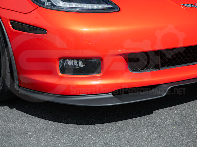 2005-2013 C6 Corvette - 427 /Grand Sport / Z06 / ZR1 | ZRA1 Style Front Splitter Lip Ground Effects (Carbon Fiber or Primer Black)