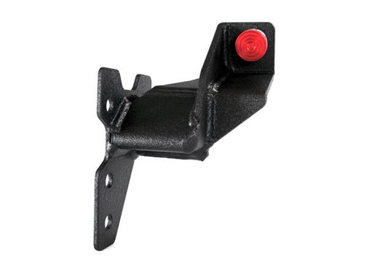 GrimmSpeed 08+ Subaru WRX/STi master cylinder brace, brake cylinder stops, installed on engine bay with visible mounting hardware