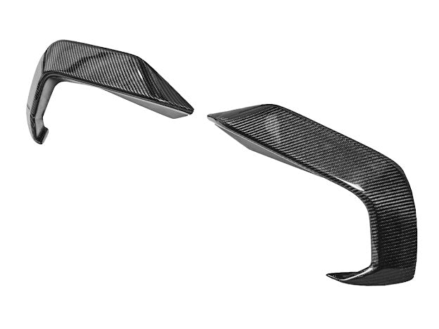 2024-UP FORD MUSTANG ECOBOOST | CARBON FIBER FRONT LOWER SIDE GRILLE INSERTS PAIR