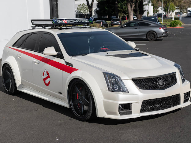2009-2015 Cadillac CTS-V V2 - Carbon Fiber Fog Light Bezels / Covers