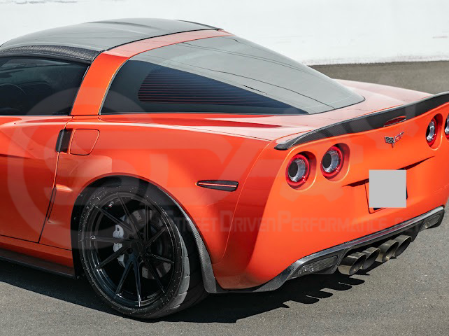 2005-2013 CHEVROLET CORVETTE C6 | SDP PERFORMANCE STYLE CARBON FIBER REAR TRUNK LID WING SPOILER