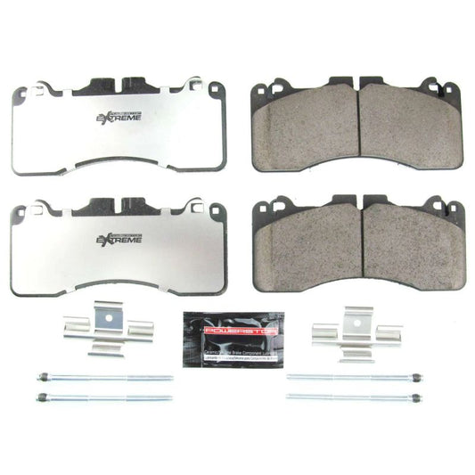 PowerStop Z26 Extreme Street Brake Pads for Lexus GS F 2016-2018, front performance brake pads with hardware installed