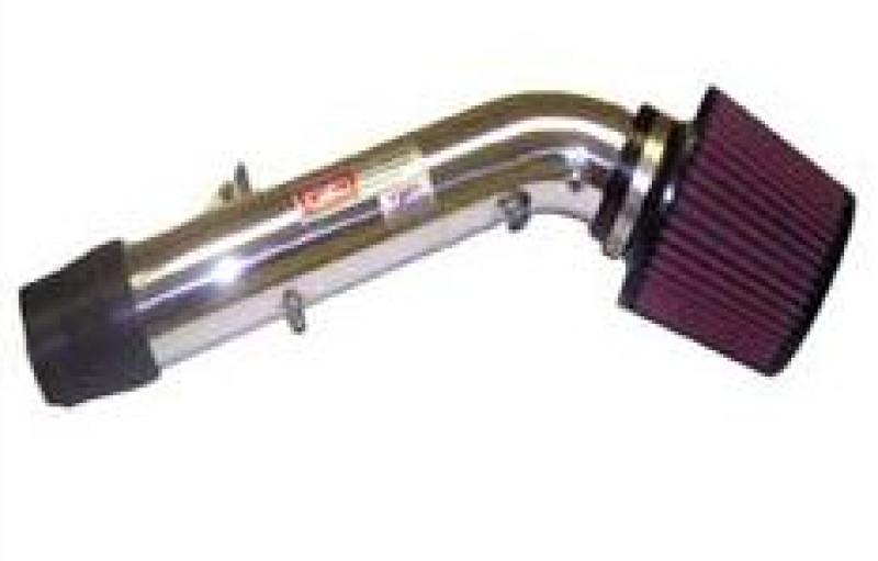 Injen black short ram intake for 2003-2007 Honda Accord 4-cylinder LEV engine, cold air intake system with air filter and piping.