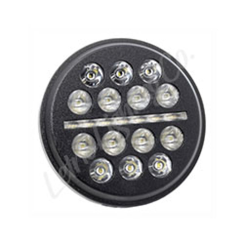 Letric Lighting 5.75in LED Black Buck-Shot Style Mini-Multi Headlight