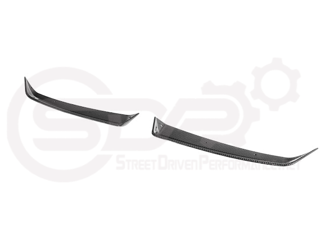 2023-Up CORVETTE C8 Z06 / E-RAY / ZR1 | CARBON FIBER 1.5 INCH EXTENDED REAR SPOILER WING WICKER BILL WINGLETS PAIR