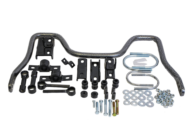 Hellwig 14-18 Chevrolet Silverado 1500 rear sway bar, solid heat-treated chromoly 1-1/8 inch diameter, designed for 2WD and 4WD models.