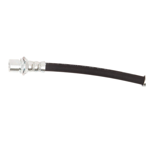 DFC Cadillac CTS rear right brake hose from brake line kit, showing the flexible rubber brake hose with fittings.