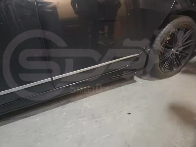 2019-2020 Cadillac CT6-V  & CT6-V Blackwing | Side Skirts Rocker Panels Ground Effects Pair (Gloss Black or Hydro-Dipped Carbon Fiber)