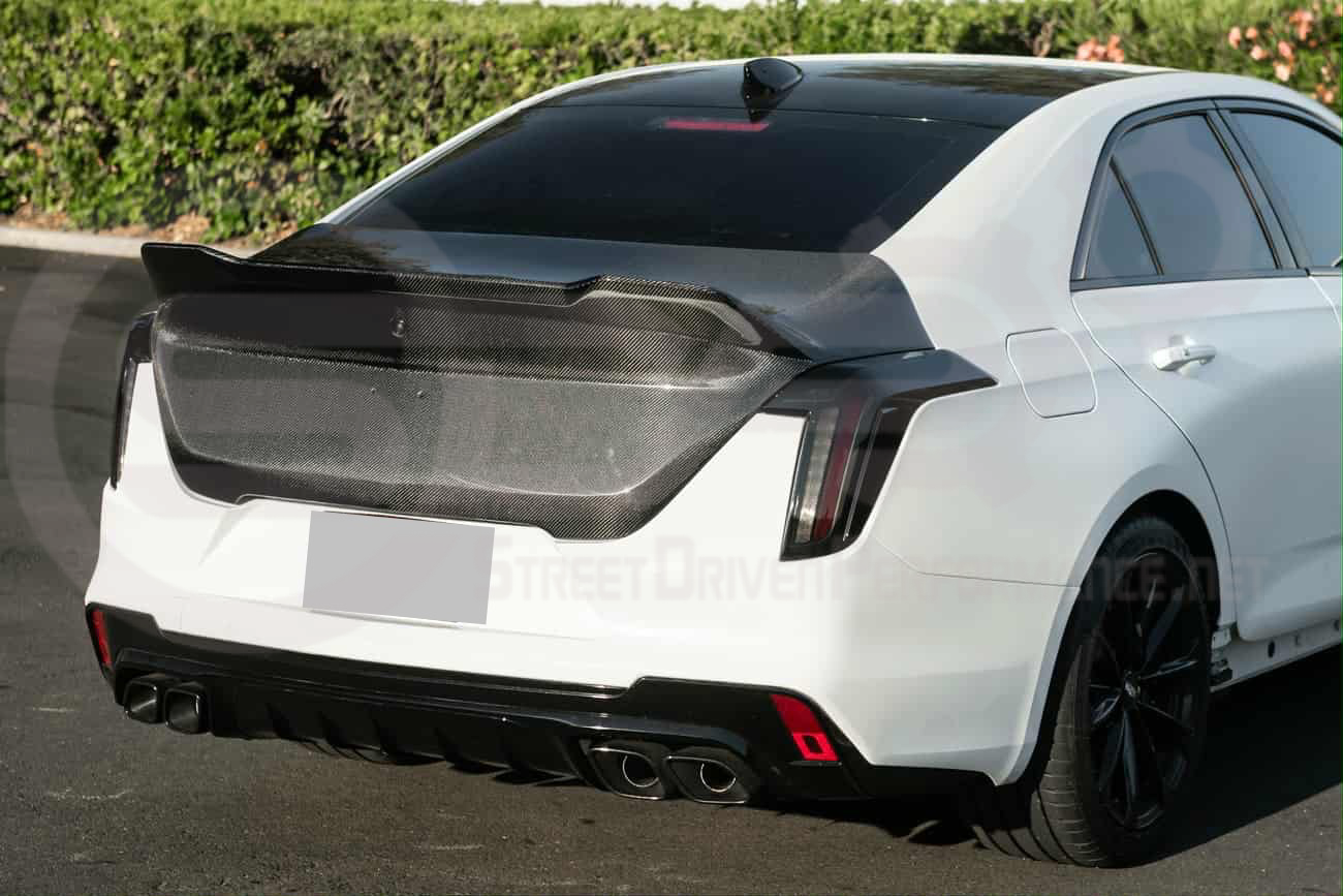 2021-UP CADILLAC CT4, CT4 V, AND CT4-V BLACKWING | BLACKWING STYLE REAR TRUNK LID WITH INTEGRATED SPOILER
