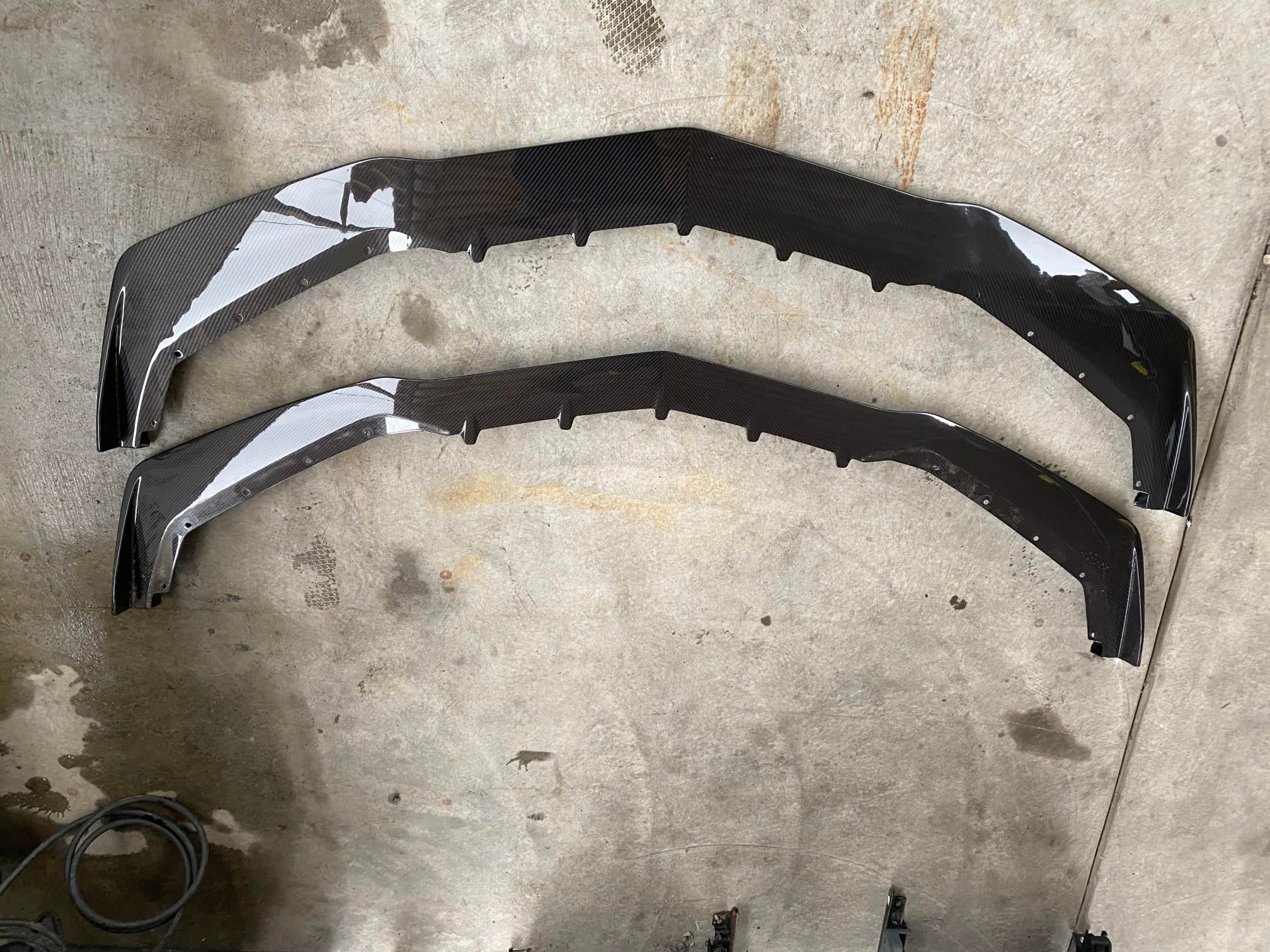 2019 CHEVROLET CORVETTE C7 ZR1 CARBON FIBER FRONT LIP SPLITTER GROUND EFFECTS