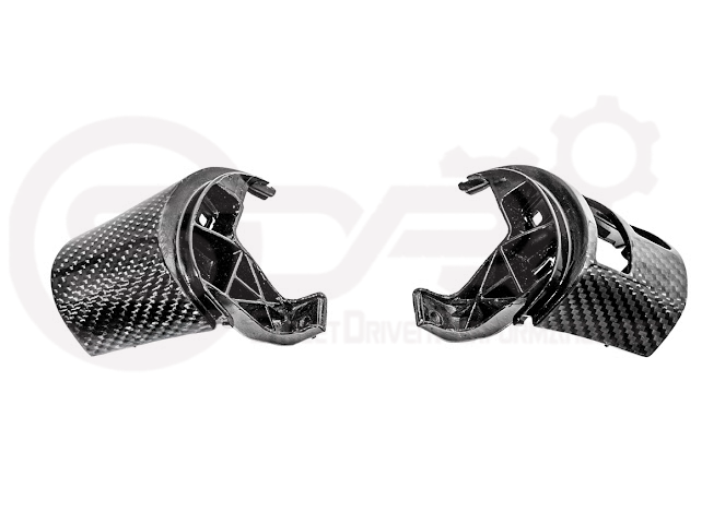 2005-2013 CHEVROLET CORVETTE C6 | SDP PERFORMANCE CARBON FIBER STEERING WHEEL BUTTON COVER REPLACEMENT PAIR