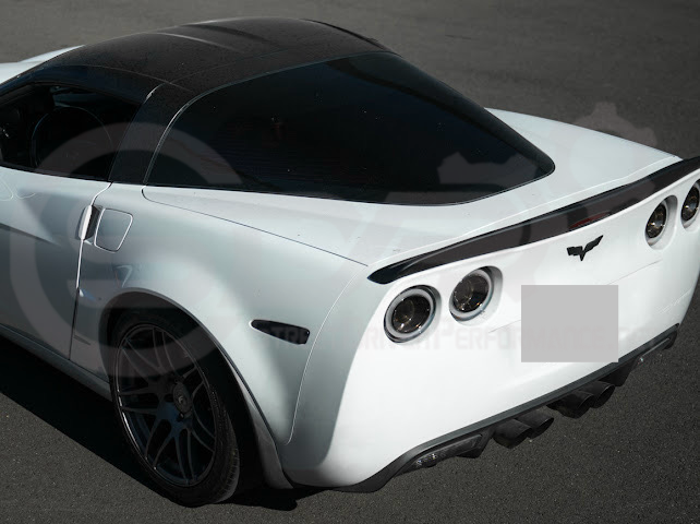 2005-2013 CHEVROLET CORVETTE C6 | SDP PERFORMANCE STYLE MATTE BLACK REAR TRUNK LID WING SPOILER