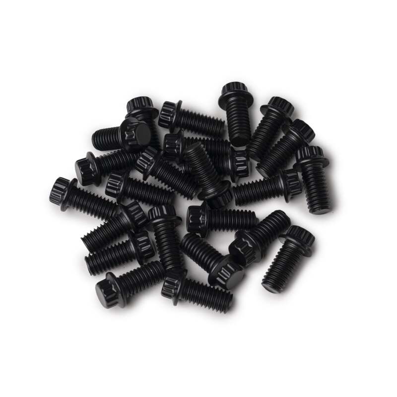 Black Method Lip Bolt wheel bolt kit with 12-point 3/8-16 x 0.59 size for Method Wheels, shown in close-up.