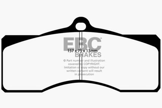 EBC Greenstuff front brake pads for 1968-69 Chevrolet Camaro first generation performance braking system