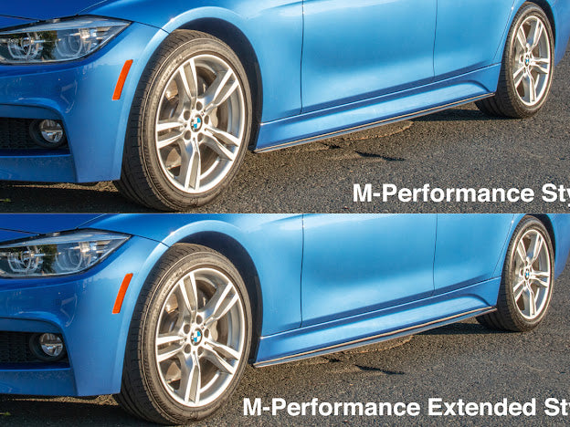 2012-2018 M-Sport BMW F30 / F31 3-Series | CARBON FIBER Side Skirts Rocker Panel Extensions Ground Effects