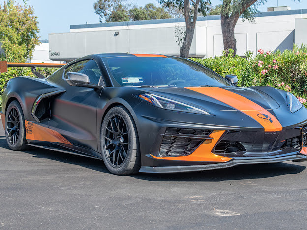 2020+ CORVETTE C8 STINGRAY & Z51 | Z06 Z07 PERFORMANCE FRONT LIP SPLITTER & CANARDS GROUND EFFECTS
