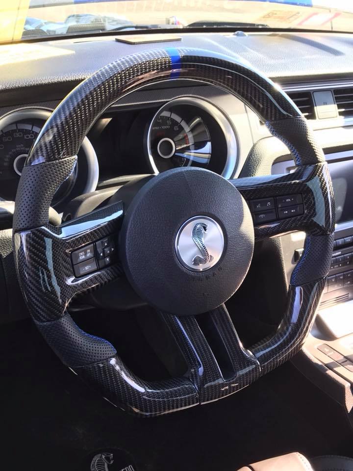 2010 - 2014 Ford Mustang S197 - Custom Carbon Fiber Steering Wheel with options