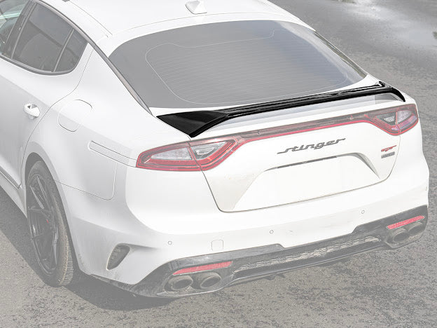 2018-Up Kia Stinger Scorpion GT Style GLOSSY BLACK Rear Trunk Lid Wing Spoiler