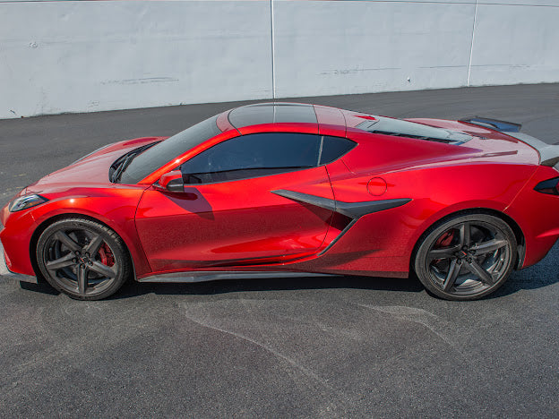 2020-UP CHEVROLET CORVETTE C8 Z06 |CARBON FIBER SIDE SKIRTS ROCKER PANELS GROUND EFFECTS