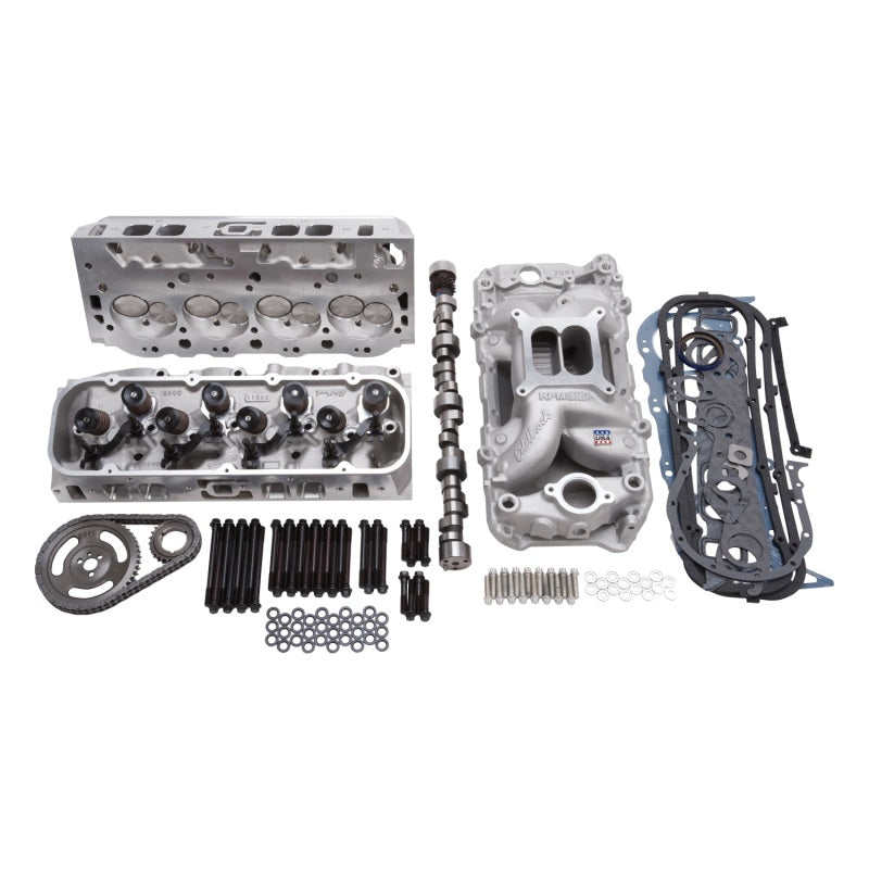 Edelbrock Power Package Top End Kit RPM Series Chevrolet Big Block V8 heads for 85 and earlier Mark IV 396-454Ci engines.