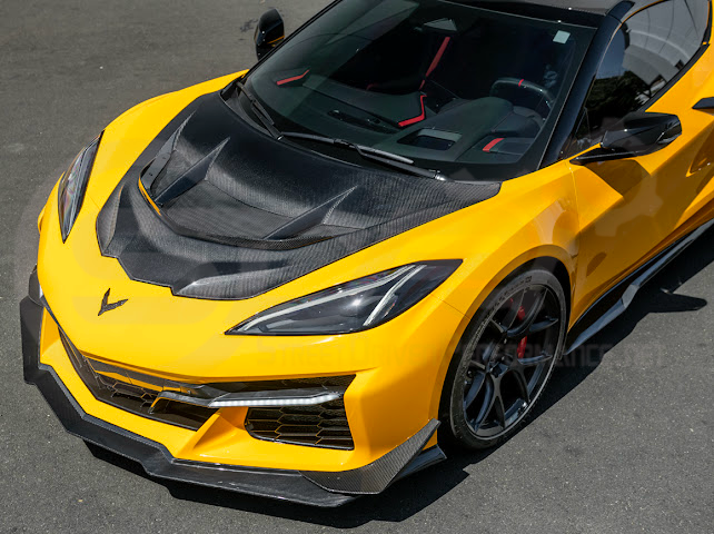 *IMPERFECTION / DISCOUNTED* 2020+ Corvette C8 | ZR1 Style Replica CARBON FIBER Front Hood