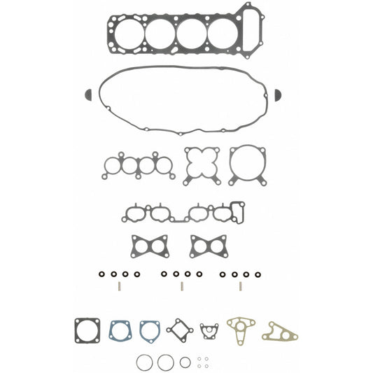 Fel-Pro Nissan D21 HS 9646 PT PermaTorque engine cylinder head gasket set showing gaskets and components.