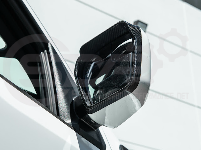 2021-UP FORD F-150 | CARBON FIBER FACTORY STYLE SIDE MIRROR FRAMES PAIR