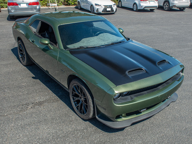2008-UP DODGE CHALLENGER HELLCAT REDEYE FRONT HOOD - Primer Black