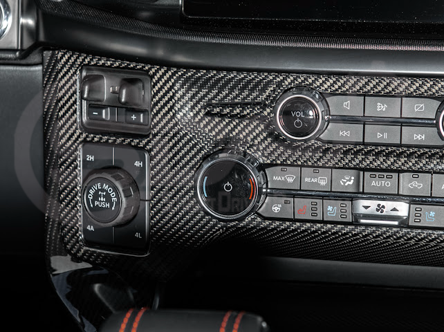 2021-UP FORD F-150 | FACTORY STYLE CARBON FIBER CENTER AC RADIO CONTROL PANEL COVER