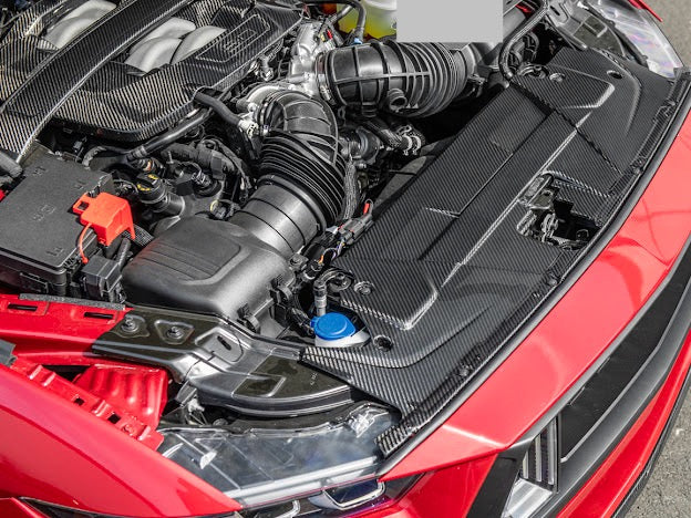2024-UP MUSTANG S650 | CARBON FIBER ENGINE BAY RADIATOR PANEL TRIM REPLACEMENT