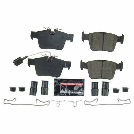 PowerStop Z23 Evolution Sport rear brake pads for 2017-2018 Alfa Romeo Giulia, with hardware included, high-performance brake replacement
